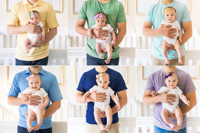 13 monthly baby photo ideas: Baby milestone images