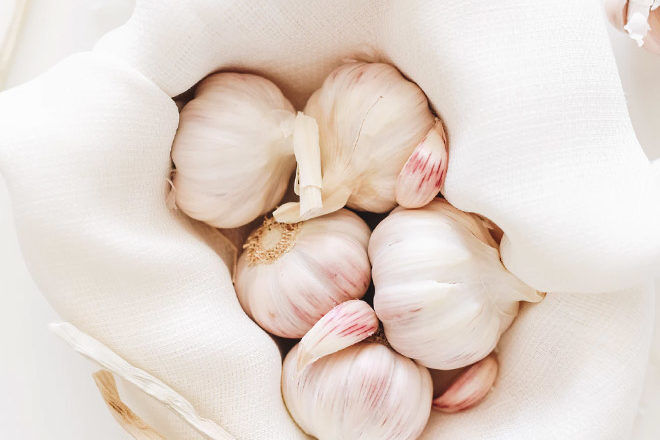 Bowl of garlic