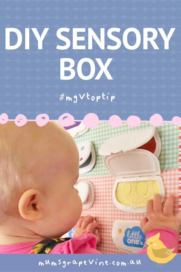 DIY sensory box for baby