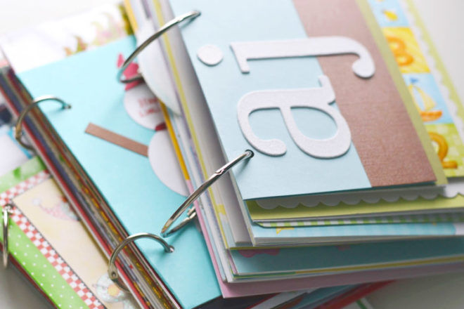 greeting card book - a great way to keep baby cards 