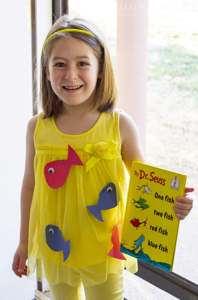 DIY Dr Seuss costume, One Fish Two Fish