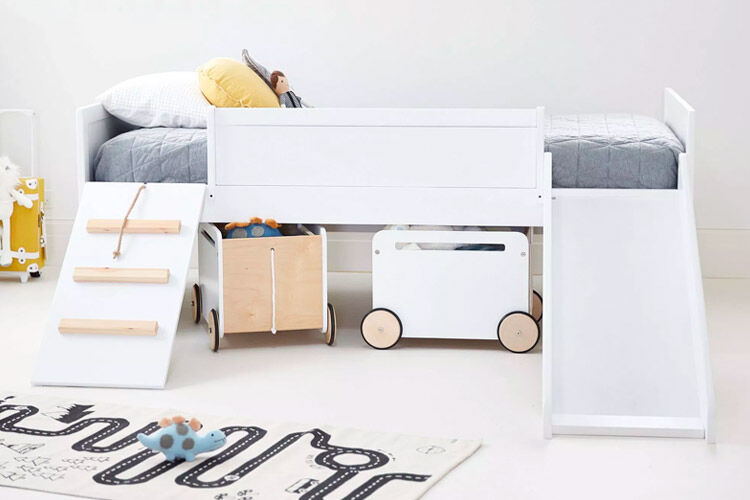 HipKids Kids Loft Timber Bed