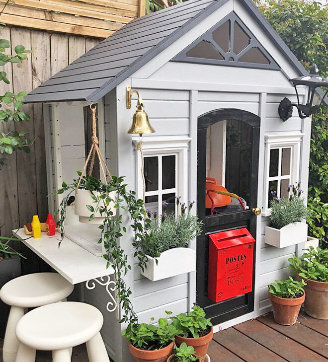 Kmart cubby hack with garden