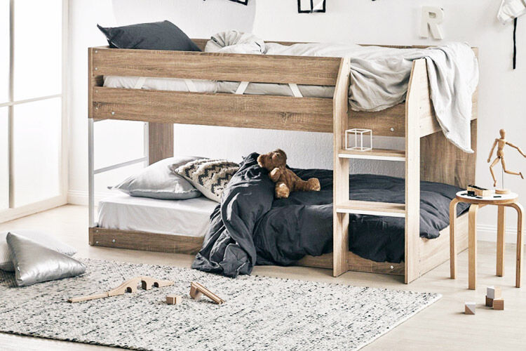 Oak & Grace low line single bunk bed