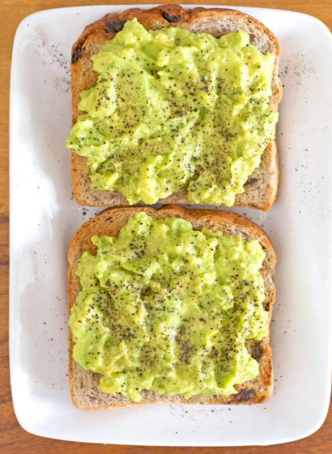 Avo on toast Father's Day breakfast
