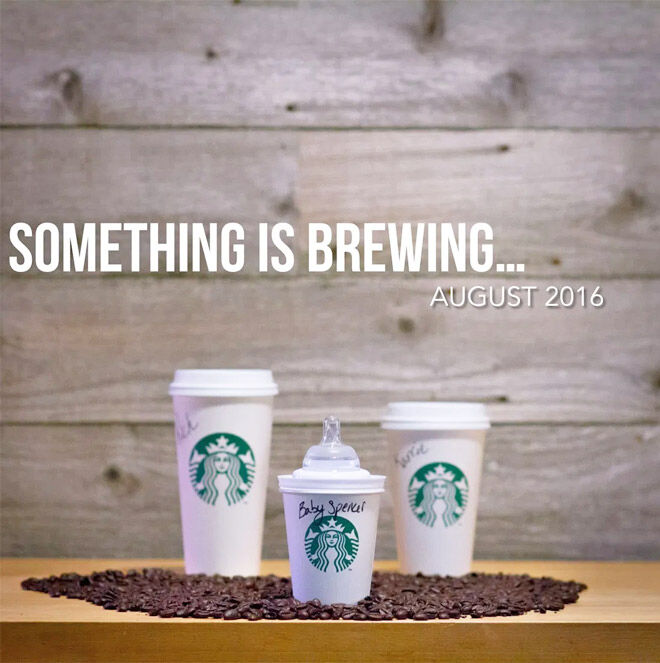 Starbucks pregnancy announcement
