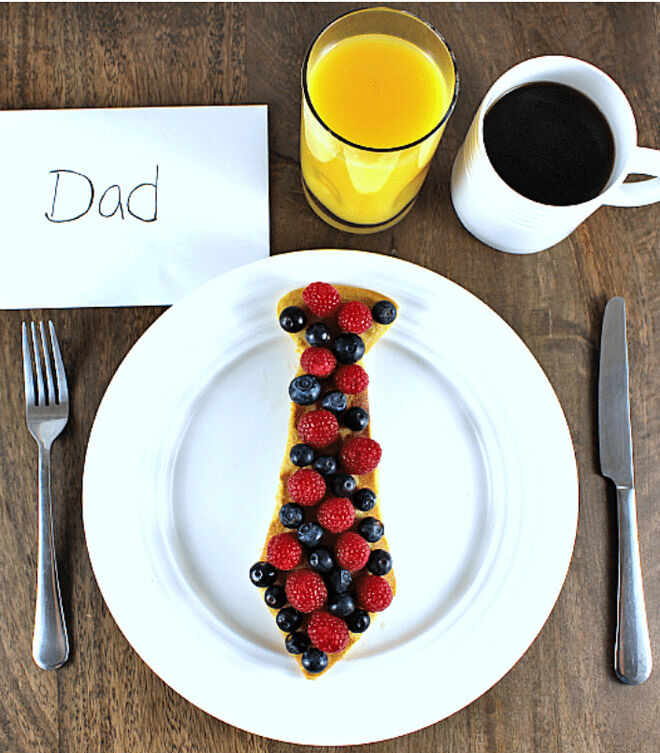 Father's day mancake pancakes