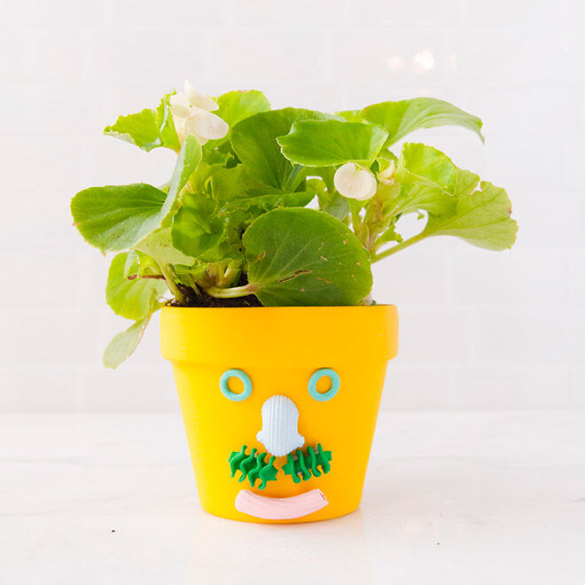 DIY Father's Day Gifts: Bright pasta planter