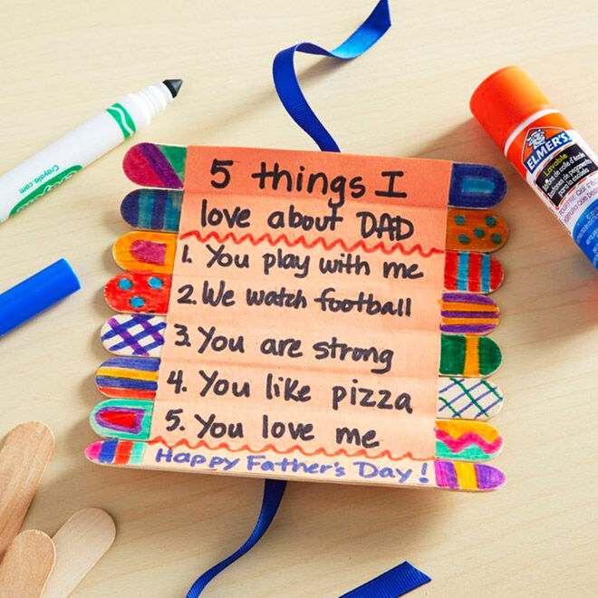 Homemade fathers day store gift ideas