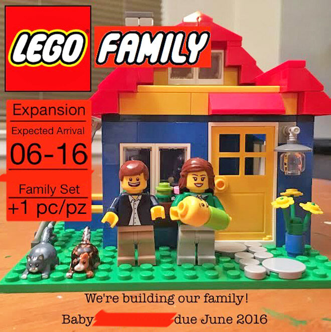 LEGO pregnancy announcement
