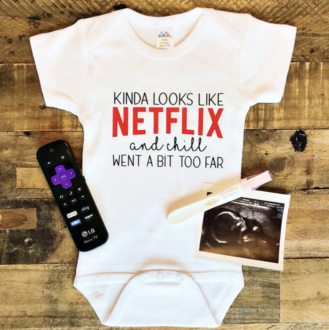 Onesie pregnancy announcement