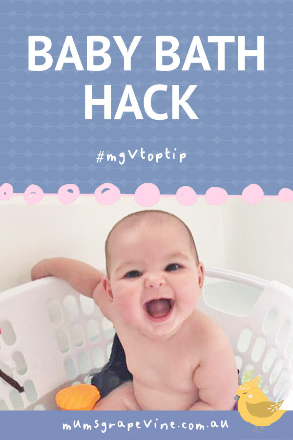 The $3 hack that makes bathing baby so much easier | Mum's Grapevine