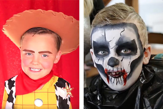 Kids Halloween makeup tutorials