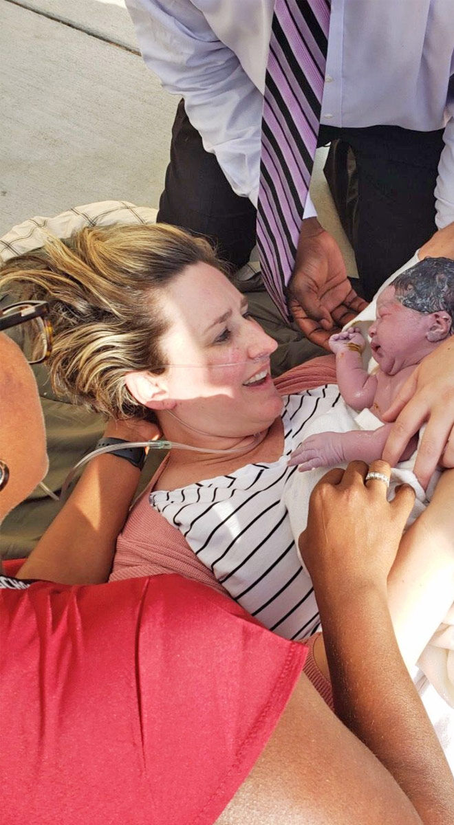 Principal helps teacher give birth at school