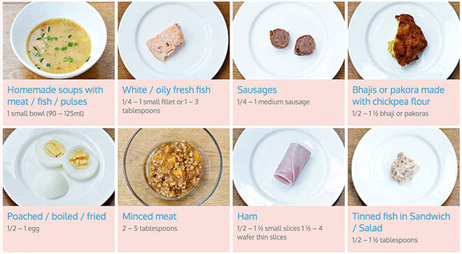 Toddler portion sizes meat pulses