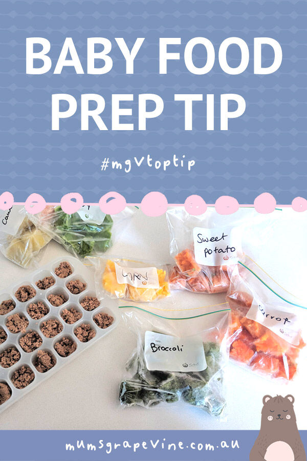 Baby food freezer prep tip
