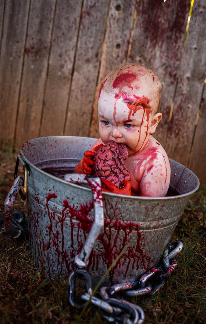 Halloween baby zombie