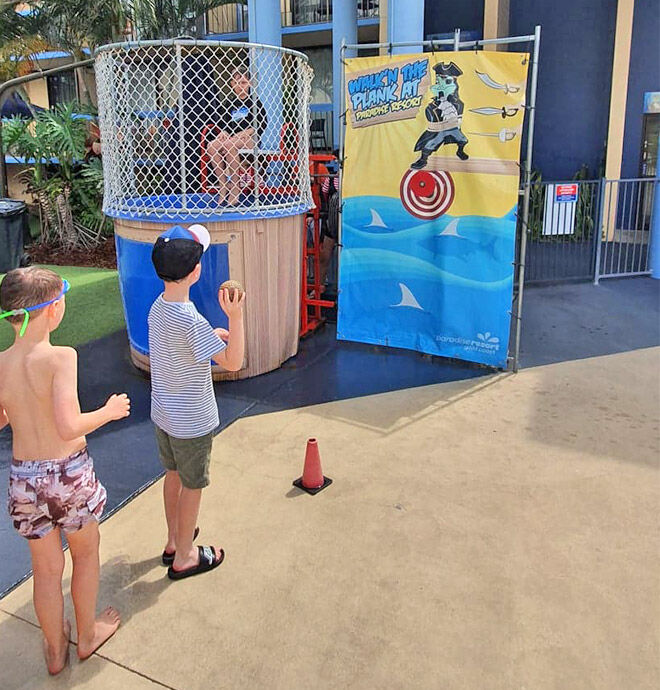 Paradise Resort dunk tank