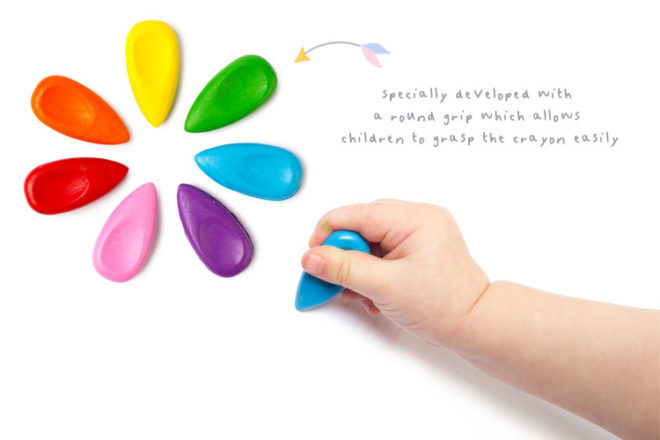 Easi Grip Pebble Crayons, First Creations