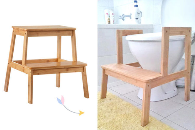 Kmart step hack for toilet training a toddler | Mum's Grapevine