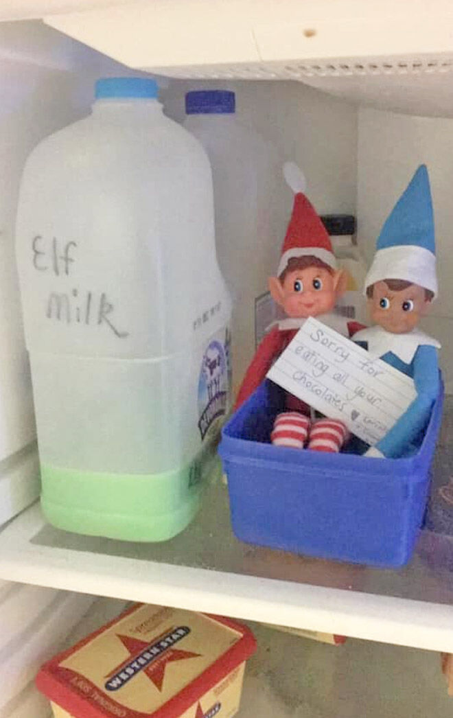 Elf on the Shelf elf milk