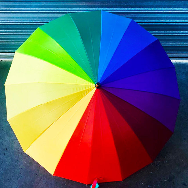 rainbow umbrella