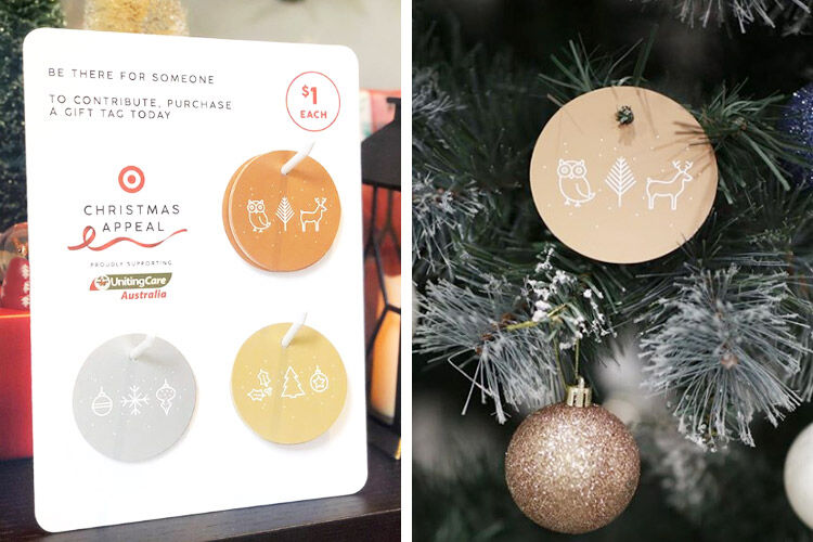 Target Christmas Appeal bauble gift tags