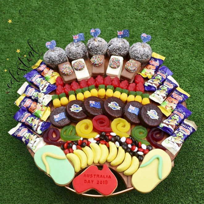 Australia Day lolly platter