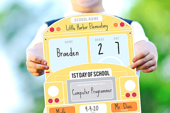 First day of school signs