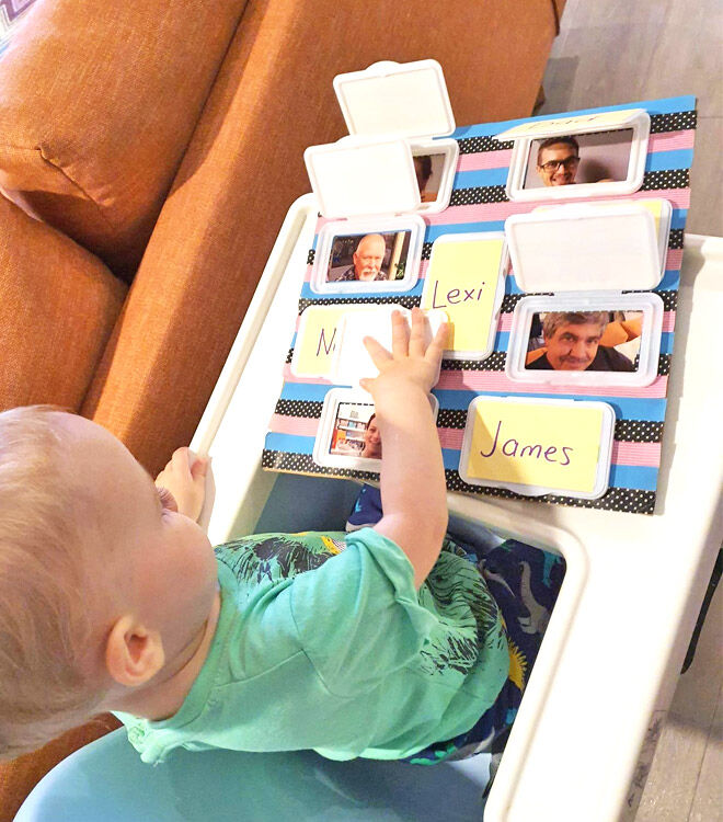 Lift the flap toddler craft