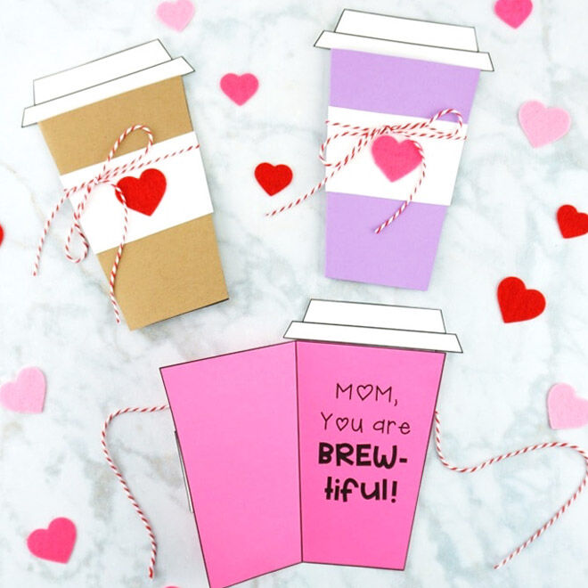 DIY Mother's Day card idea: secret messages