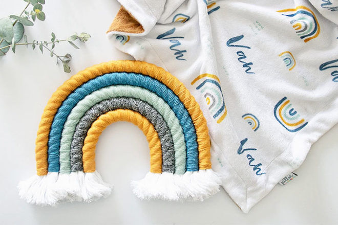 How to make a rope rainbow wall hanging | Mum's Grapevine