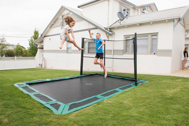 Oz Trampolines in ground trampoline