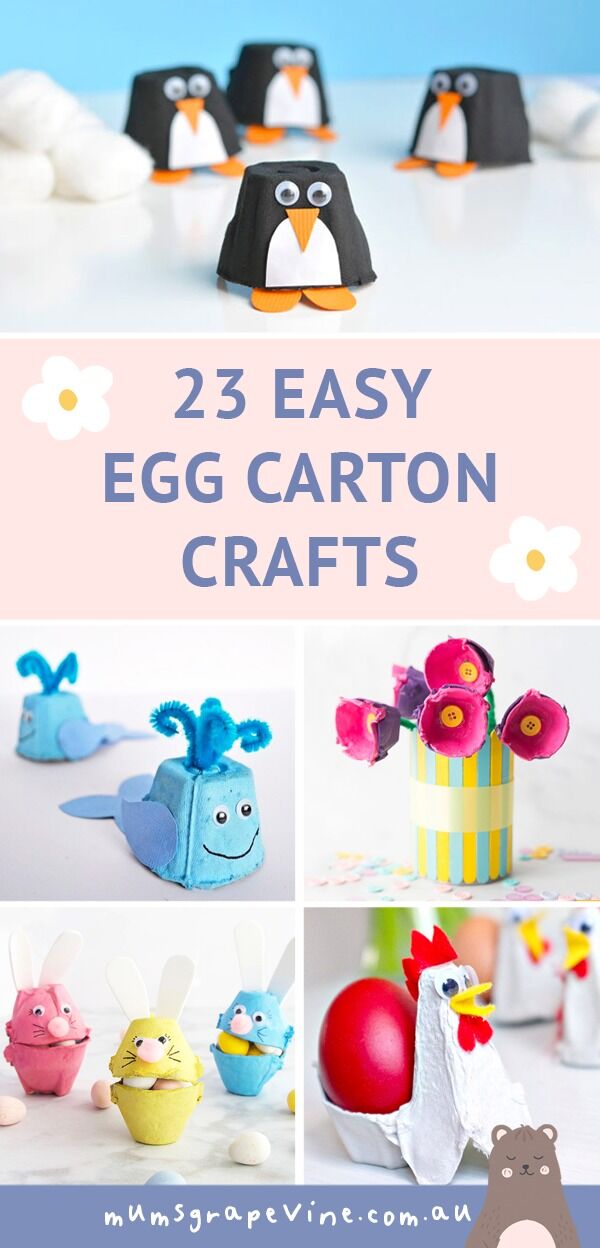 23 Easy Egg Carton Crafts for Kids | Mum's Grapevine