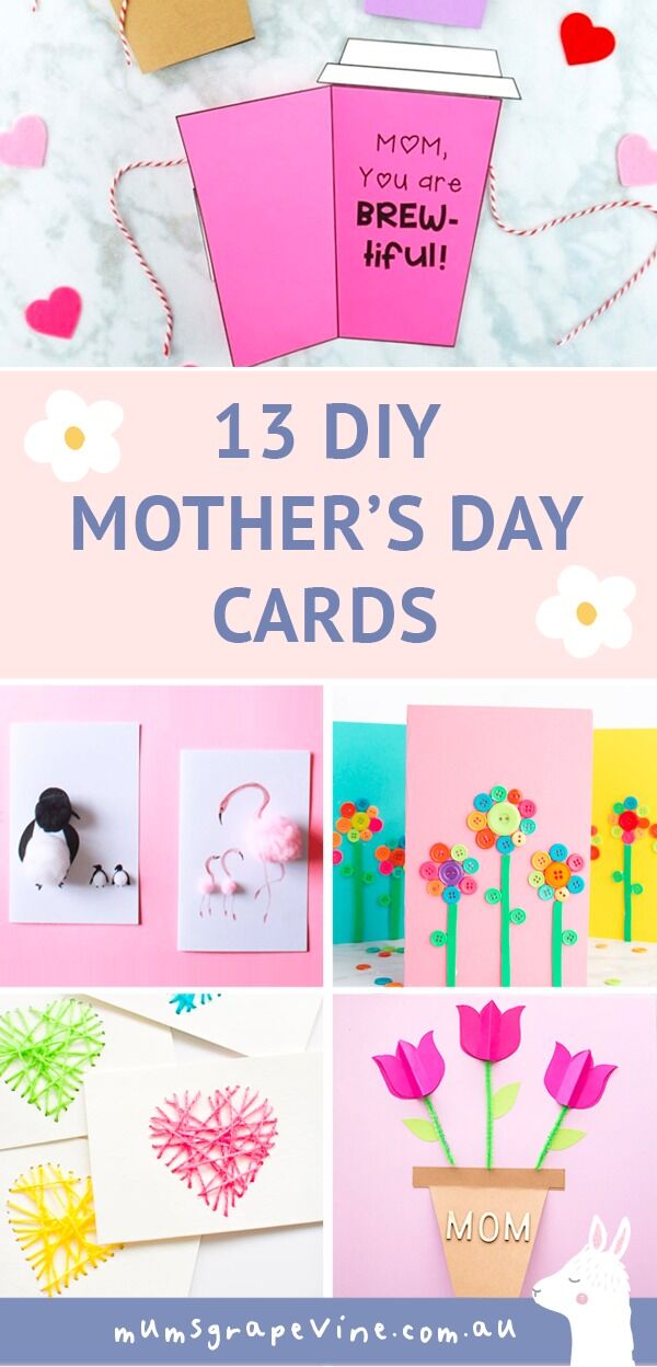 13 DIY Mother's Day card ideas to make at home | Mum's Grapevine