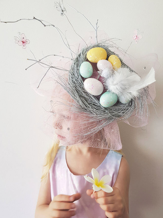 Birds Nest Easter Bonnet Idea