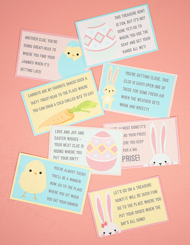 Printable Easter Scavenger Hunt Game by Happiness is Homemade