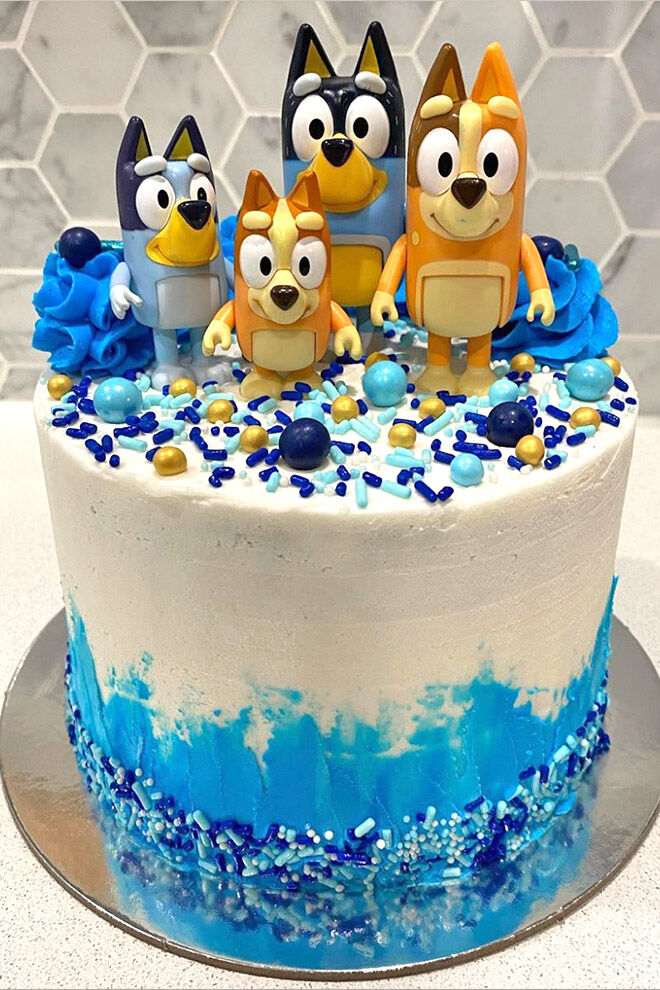 Bluey birthday cake Hope Made Cakes