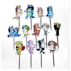 Bluey cake toppers