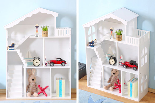 Best Kids Bookshelf: All 4 Kids Dollhouse Bookshelf Storage