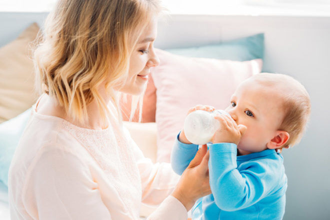 Keep babies with eczema hydrated by increasing intake of liquids