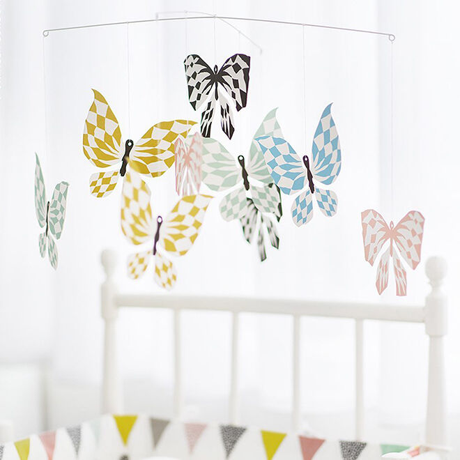 Best Cot Mobiles: Littlephant Butterfly Family Mobile
