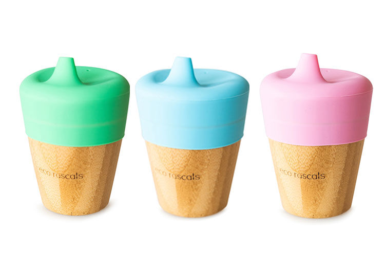 Eco Rascals Bamboo & Silicon Sippy Cups