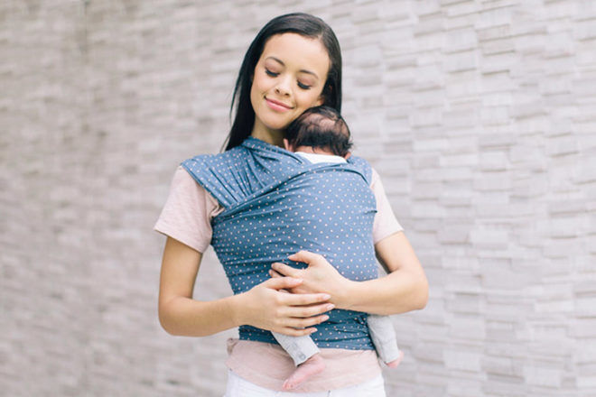 Stretchy wraps are ideal for newborns and babies up to 8kg