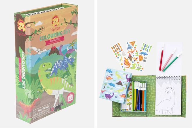 Dinosaur Toys and Gifts: Tiger Tribe Colouring Set