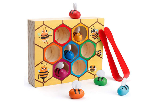 Best Toys for 2-Year-Olds: Coogam Beehive Matching Game