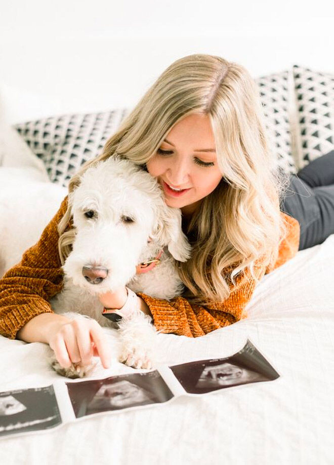 Announcing pregnancy with dog ideas Whitney Hunt Photography