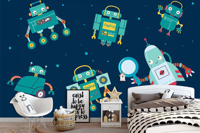 Best Robot Toys and Gifts: AJ Creativity Robot Wallpaper