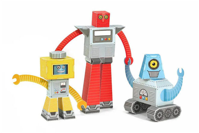 Best Robot Toys and Gifts: Pukaca Paper Robots