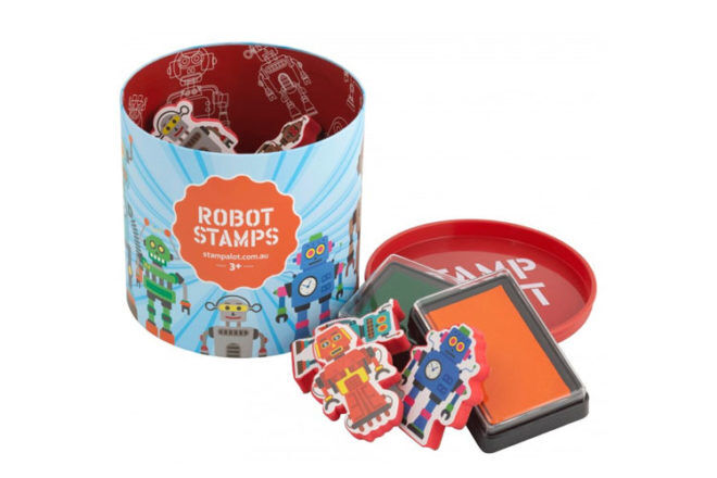 Robot Toys and Gifts: Stamp-a-Lot Robot Stamps